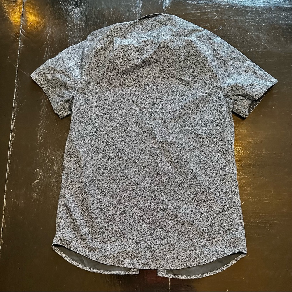 ChefWorks Small Gray Black Restaurant Work Extra Pair Button Down Shirt - Picture 6 of 6